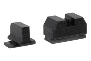 Fully blacked out Sig P365 optic-height sight set.